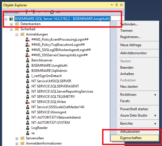 Der Weg zur Anmeldungsüberwachung im SQL Server